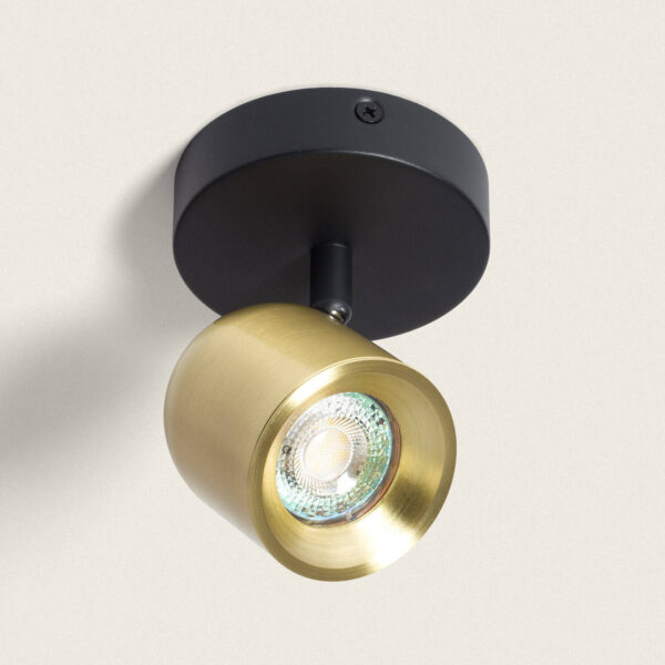 Applique Orientable Aluminium Caleb 1 Spot Doré